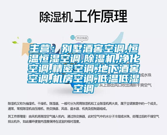 主营：别墅酒窖空调,恒温恒湿空调,草莓视频APP在线,净化空调,精密空调,地下酒窖空调,机房空调,低温低湿空调