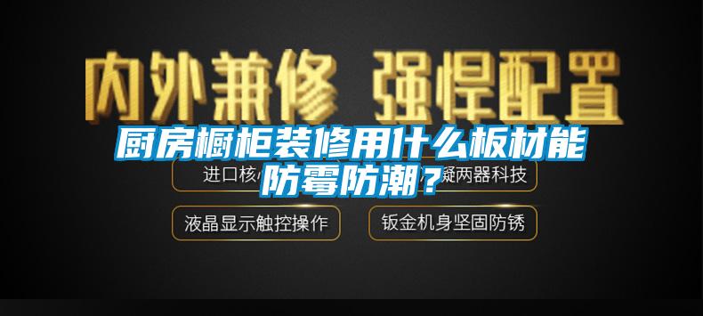 厨房橱柜装修用什么板材能防霉防潮？