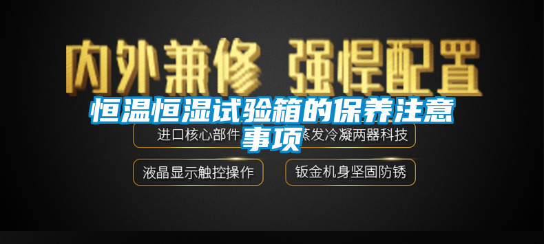 恒温恒湿试验箱的保养注意事项