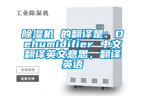 草莓视频APP在线 的翻译是：Dehumidifier 中文翻译英文意思，翻译英语