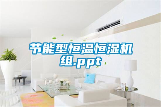 节能型恒温恒湿机组.ppt